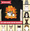Cats And Pumpkin Personalized Shirt - TS053PS