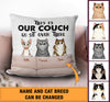 This Is Our Couch Cat Personalized Pillow - PL009PS