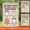 This House Is Ruled By Spoiled Furry Cats Personalized Garden Flag - GA009PS