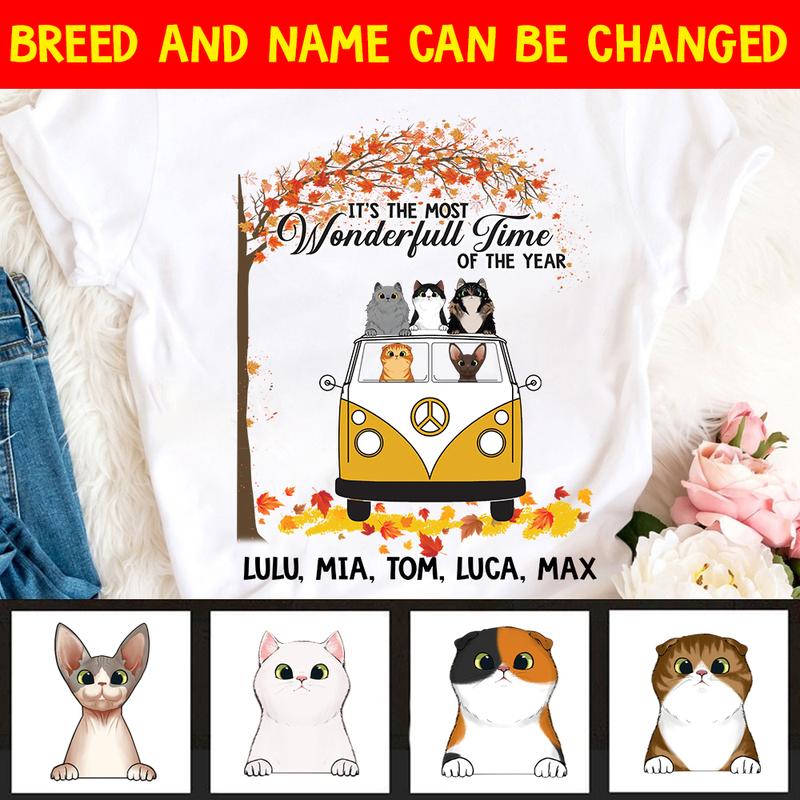 Wonderfull Time Cats Personalized Shirt - TS016PS