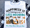 Listening To My Cats Meowing Personalized Shirt