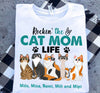 Rockin' The Cat Mom Life Personalized Shirt