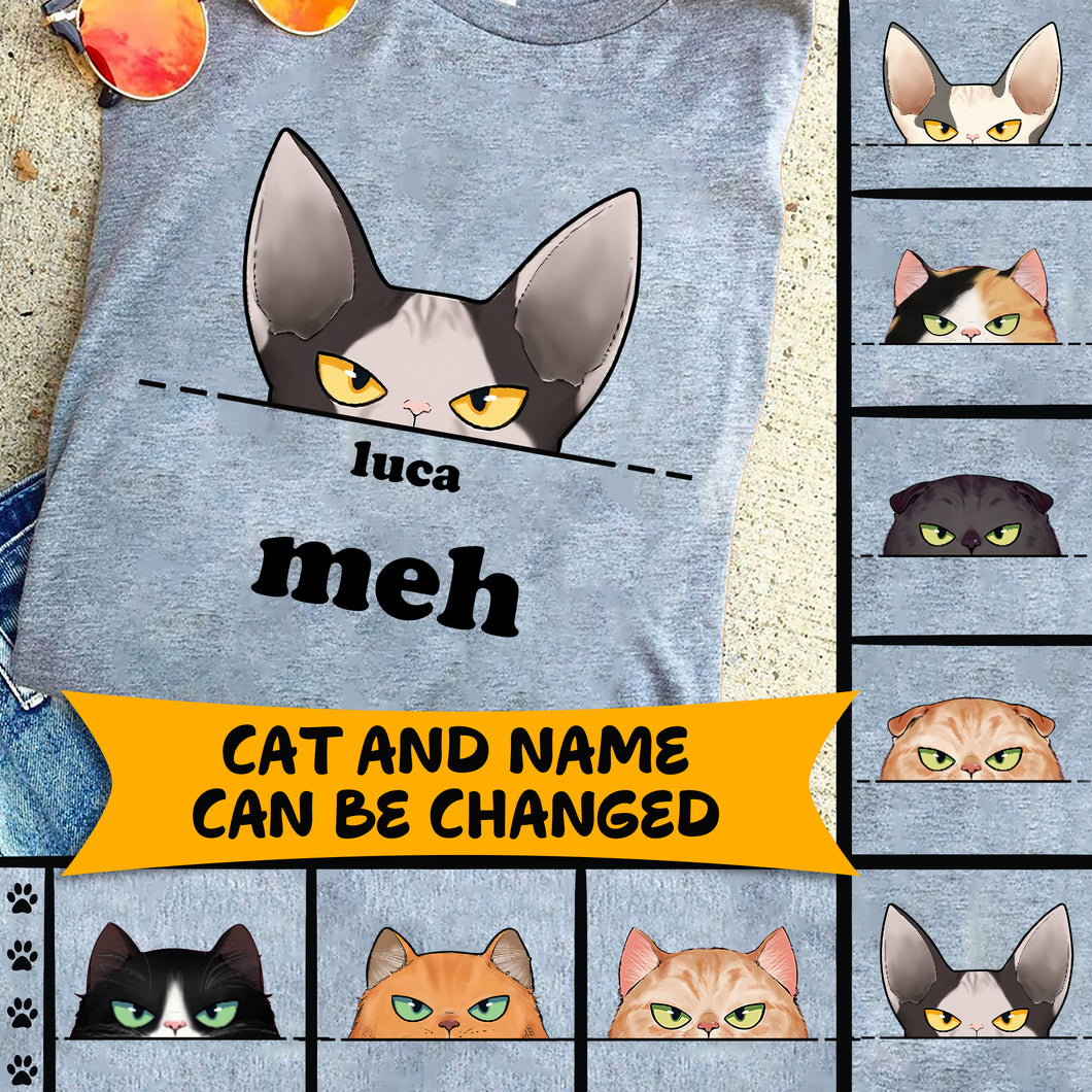 Meh Cat Personalized Shirt - TS032PS