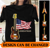 Guitar And Flag Personalized Shirt - TS057PS