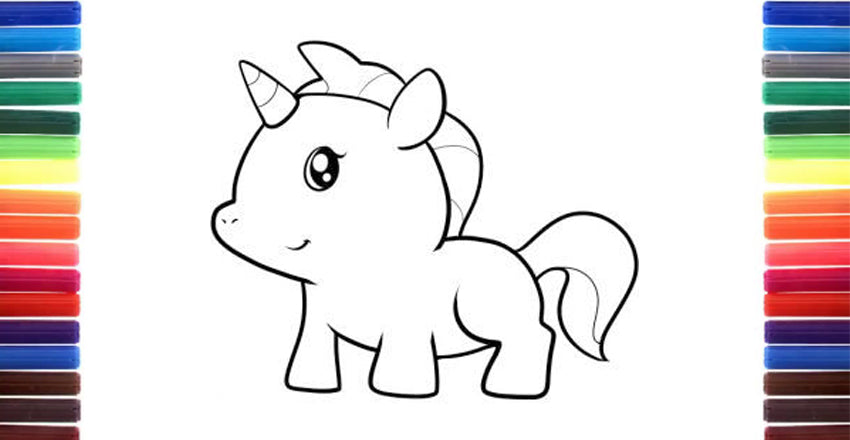 Unicorn Drawing for Kids: Simple Step-by-Step Drawing for Little Children
