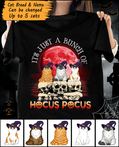 It's Just A Bunch Of Hocus Pocus Cats Personalized Shirt - TS062PS