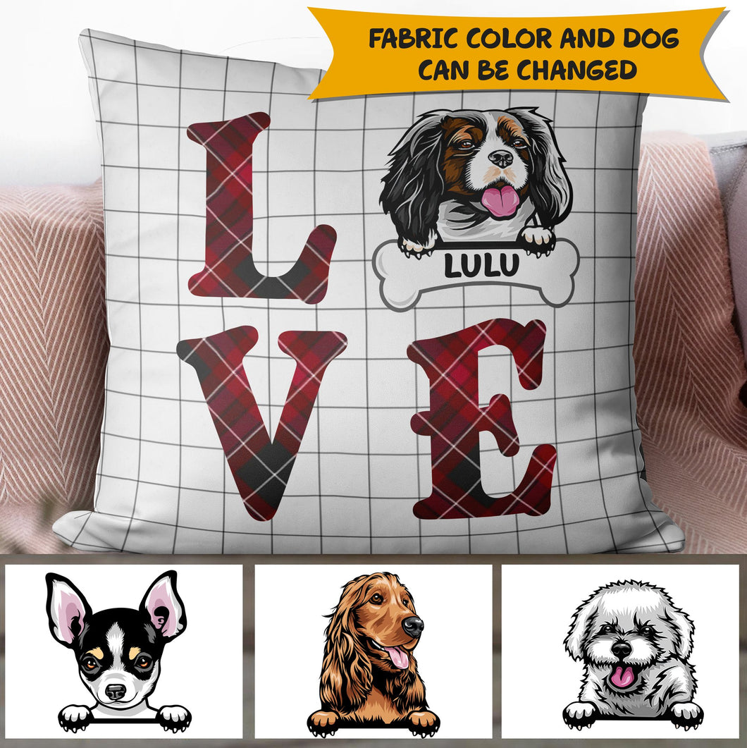 Love Dog Personalized Pillow - PL003PS