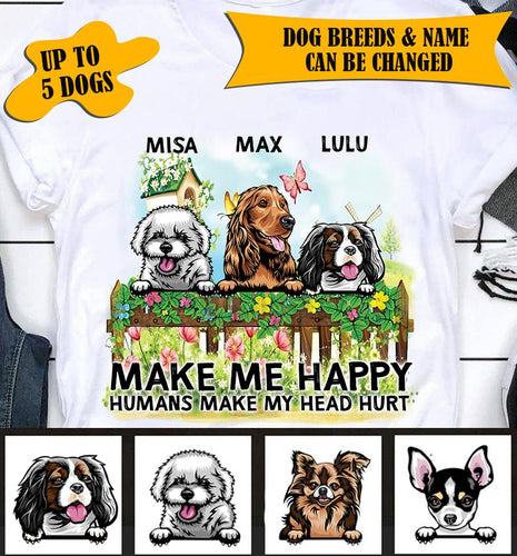 Make Me Happy Dogs Personalized Shirt - TS004PS