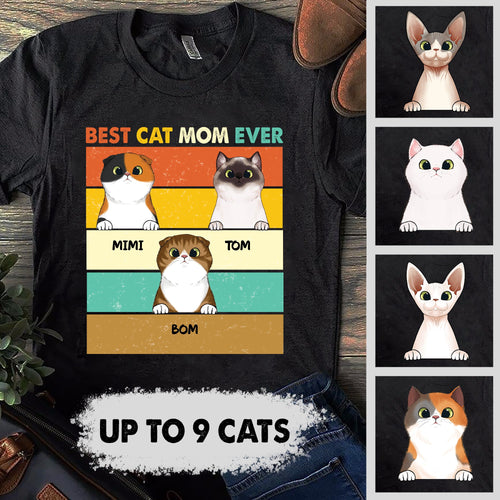 Best Cat Parents Ever Personalized Shirt - TS001PS