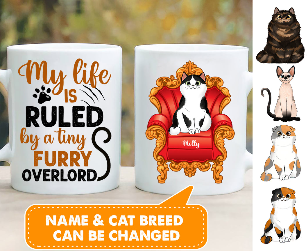 My Tiny Furry Cat Overlord Personalized Mug - MG003PS