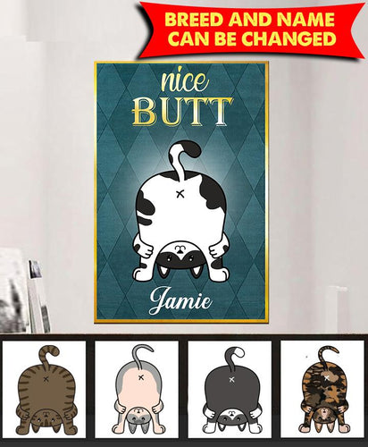 Nice Butt Cat Personalized Poster - PT002PS