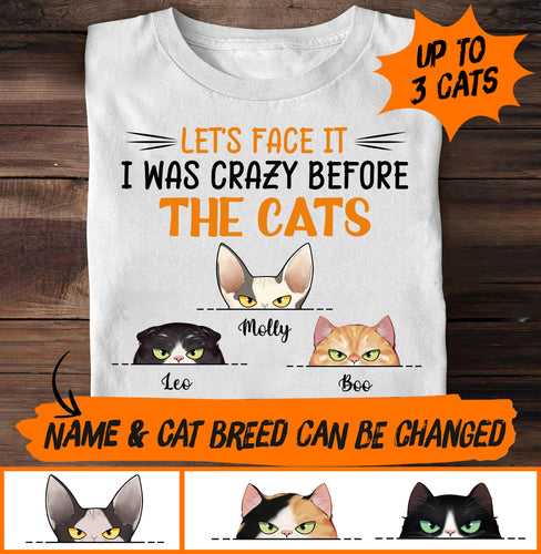 I Was Crazy Before The Cats Personalized Shirt - TS037PS