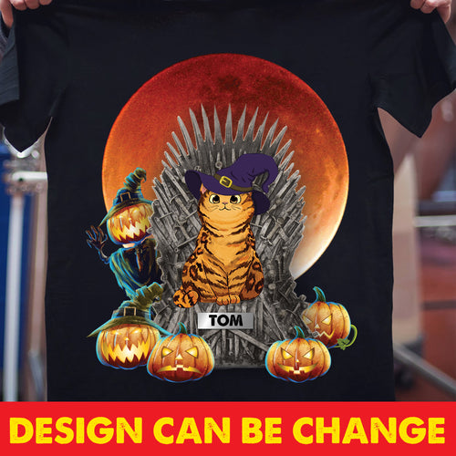 Halloween Cat Personalized Shirt - TS058PS