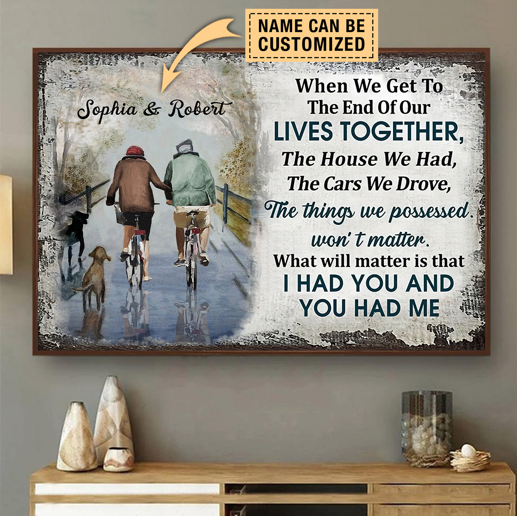 Personalized Cycling Poster - PT100PS