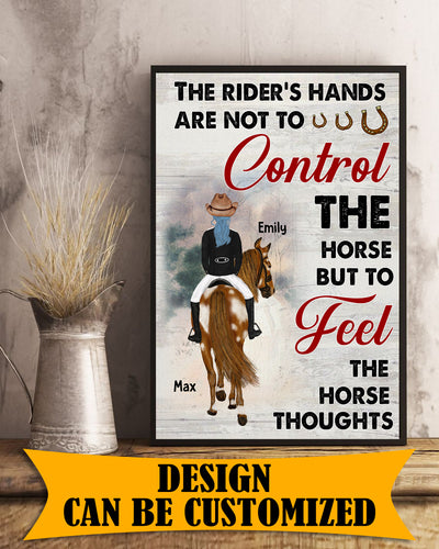 Feel The Horse Thoughts Personalized Poster - PT011PS