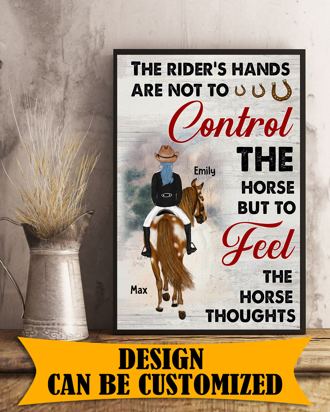 Feel The Horse Thoughts Personalized Poster - PT011PS
